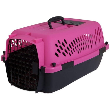 Aspen Pet Fashion Pet Porter Kennel Pink and Black [Dog, Carriers] 1 count