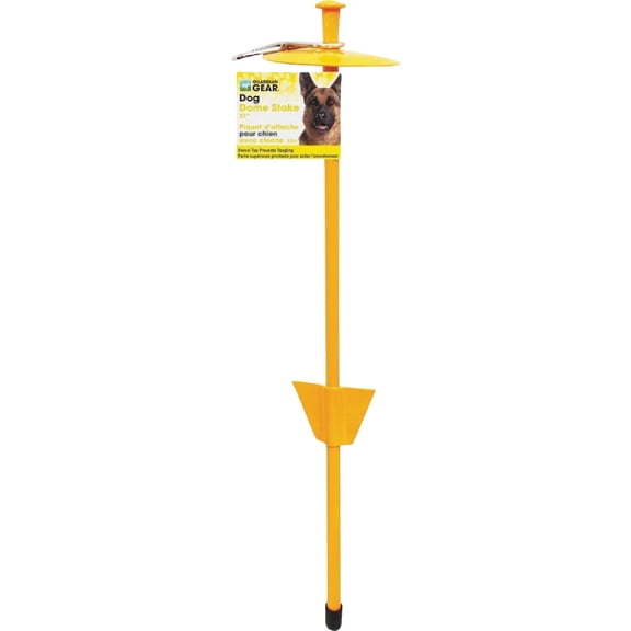Aspen Pet Guardian Gear Dome Tie-Out Stake - Heavy Duty, Large Dog - 21 In, Single Piece — Residential Use, Standard Application