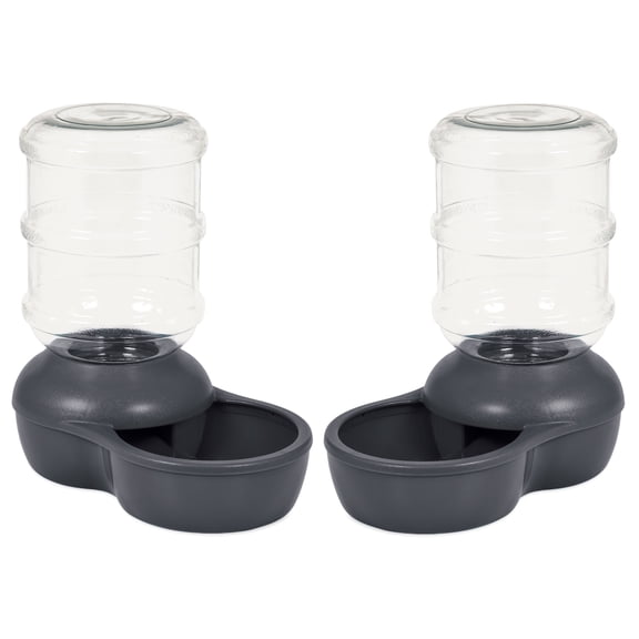 Aspen Pet LeBistro Gravity Waterer, 2.5 Gallon (Pack of 2)