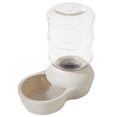 Aspen Pet Lebistro Waterer Bleached Linen 1 Gallon