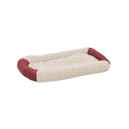 Aspen Pet Self Warming Kennel Pet Dog Bed & Crate Mat, Small, Red