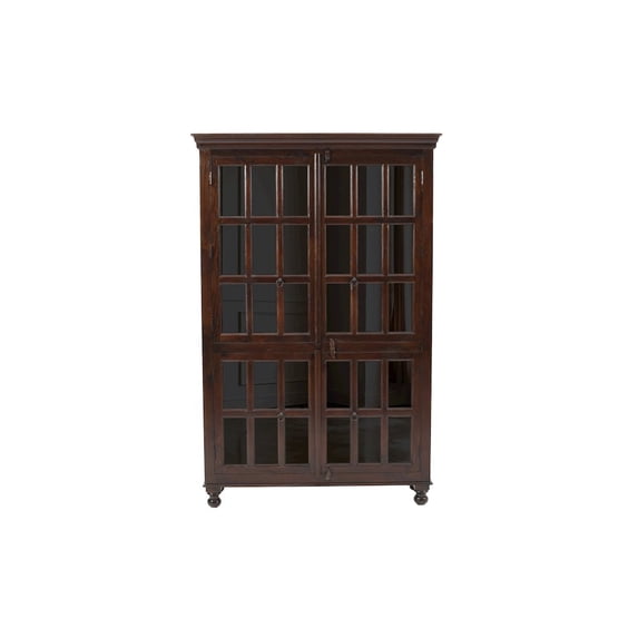 Moti Aspen Glass Cabinet in Brown
