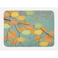 thumbnail image 1 of Aspen Tree Bath Mat, Branches with Autumn Leaves Seasonal Inspirations Pastel Fall Background, Plush Bathroom Decor Mat with Non Slip Backing, 29.5" X 17.5", Multicolor, by Ambesonne, 1 of 2