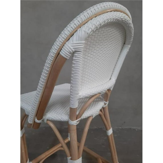 Aspen 4WHT2604 White Paris Bistro 26 in. High Counter Height Stools Commercial Grade - 4 Chairs