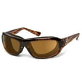 thumbnail image 1 of Aspen Wind Blocking Padded Foam Polarized Sunglasses for Outdoors, 100% UVA + UVB Protection, Dark Tortoise Frame/Polarized Copper Lens, 1 of 5