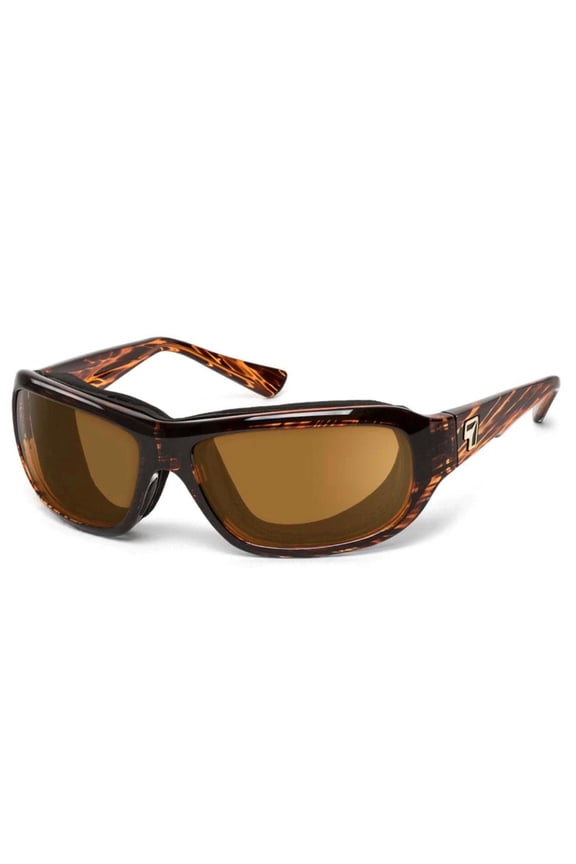 Aspen Wind Blocking Padded Foam Polarized Sunglasses for Outdoors, 100% UVA + UVB Protection, Dark Tortoise Frame/Polarized Copper Lens