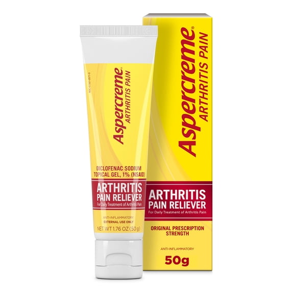 Aspercreme Arthritis Pain Relief Gel for Arthritis & Joint Pain, Non-steroidal Anti-inflammatory Topical Gel With Max-Strength Diclofenac Sodium, 100 g