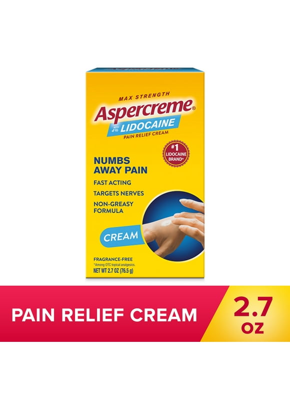 Aspercreme Lidocaine Pain Relief Cream, 2.7 Oz.