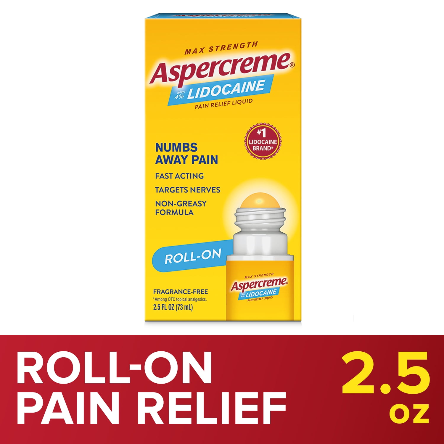 Aspercreme Max Strength Topical Muscle Rub and Joint Pain Reliever Roll