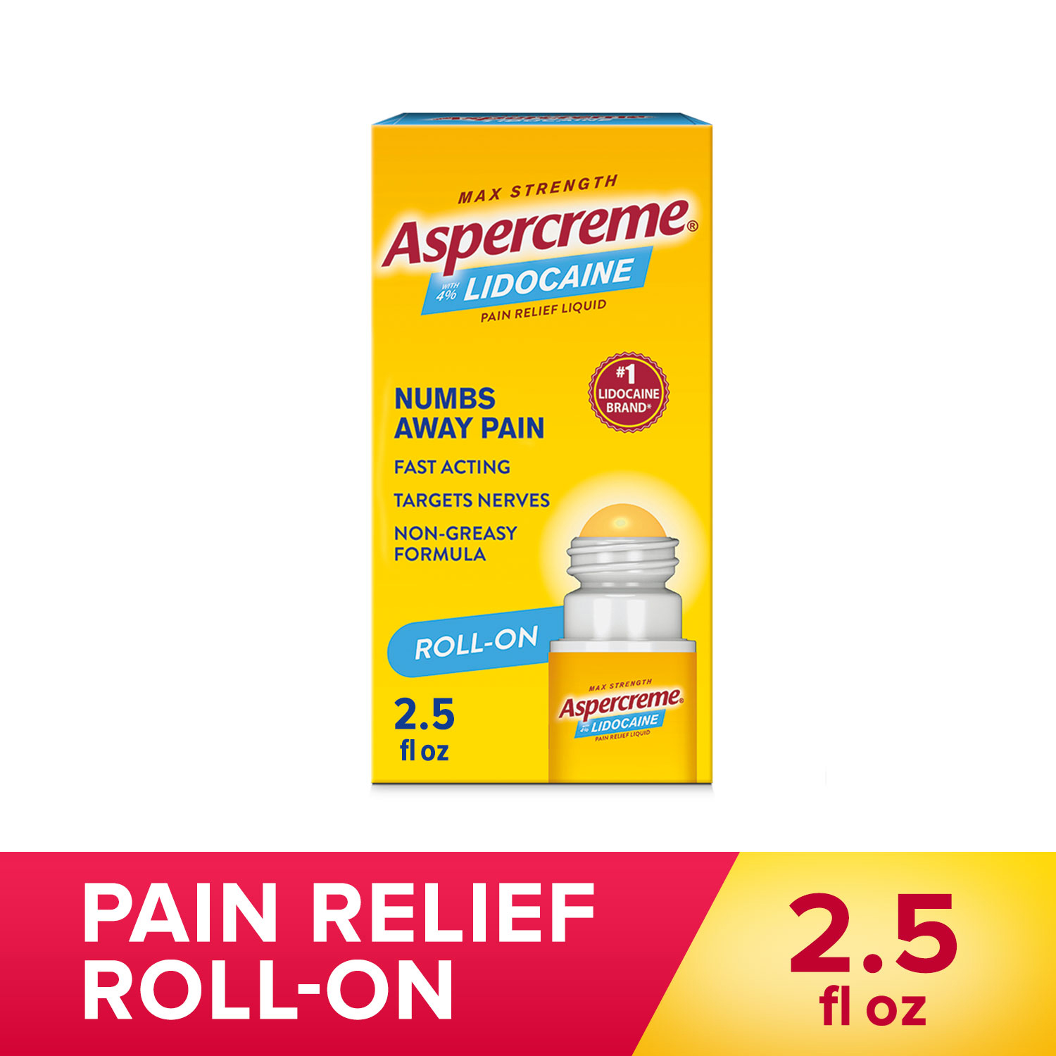 Aspercreme Heat Pain Relieving Gel, 2.5 Ounce