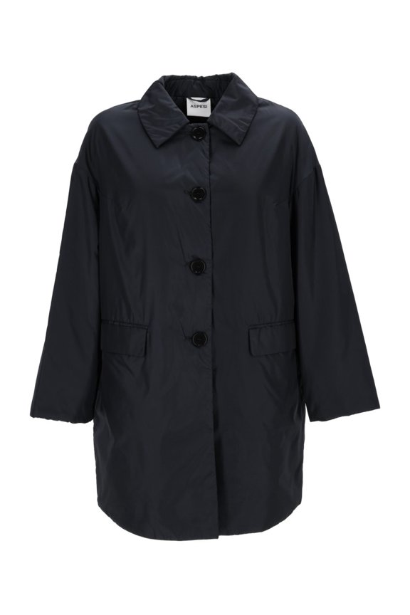Teena Black Classic Collar Coat (Women's)