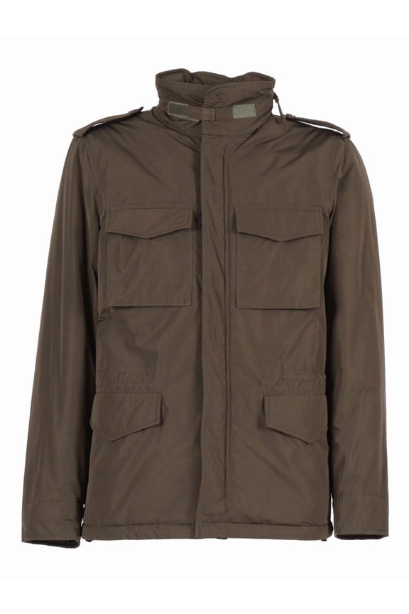Military-Inspired Utility Jacket With Adjustable Hood (Men's)