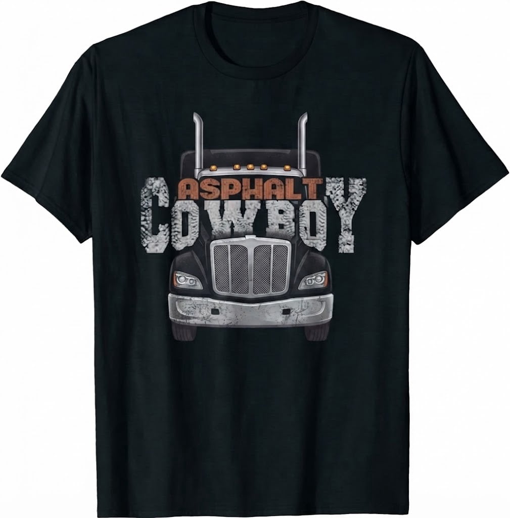Asphalt Cowboy Trucker Western Graphic T-Shirt - Walmart.com