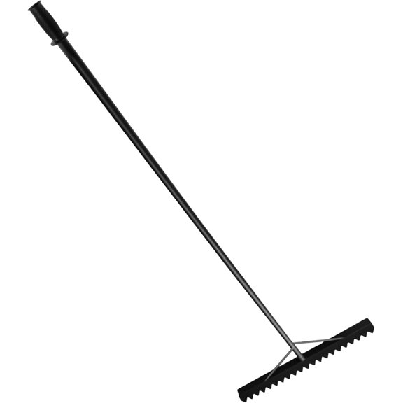 Asphalt Lute Rake,Sharp 36 Inch Blade,84 Inch Carbon Steel Handle,T Connector Replace for RED700096C,Compatible with Enhanced Bracing Asphalt Leveling