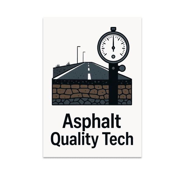 Asphalt Quality Control Tools - Industrial Engineer - 13x19 Poster Print