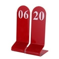 thumbnail image 1 of Aspire 10PCS Acrylic Table Numbers, Tent Style Numbers Sign, Double Sided Table Number Card for Restaurant-Red-Number 51to60, 1 of 7