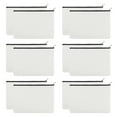 thumbnail image 1 of Aspire 12-Pack Canvas Zipper Bag with Lining, White Pouch for Painting, 6-3/4" x 4-3/4" Cosmetic Bag, Christmas Gift Bag, 1 of 8