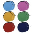 thumbnail image 1 of Aspire 12-Pack Colored Round Canvas Coin Purses, 4 x 4 Inch Circle Earbud Pouch, 1 of 5