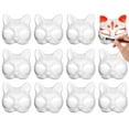 thumbnail image 1 of Aspire 12 Pcs Paper Mache Masks for DIY Craft, Venetian Mask Halloween Paintable White Masks Masquerade Masks Party Supplies, 1 of 7