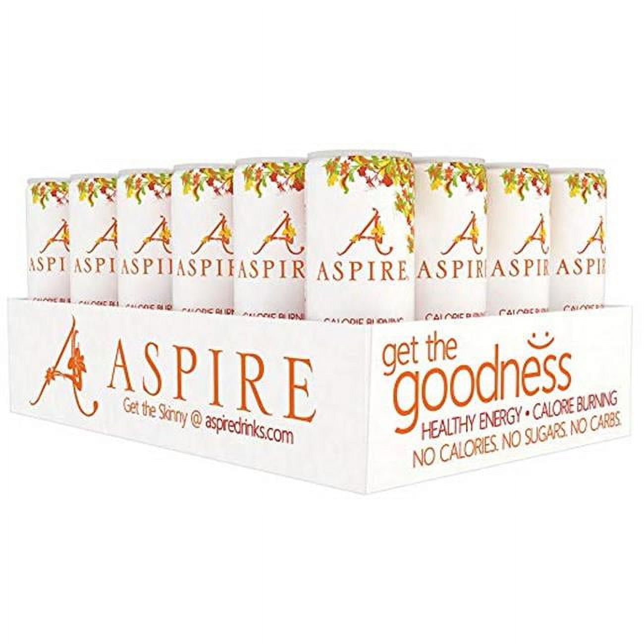 Aspire 12 fl oz Single Mango Lemonade Energy Drink, Pack of 12