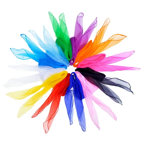 Aspire 120 Packs Juggling Scarves, Rhythm Vibrant Band for Music and Movement, 24 by 24 Inches