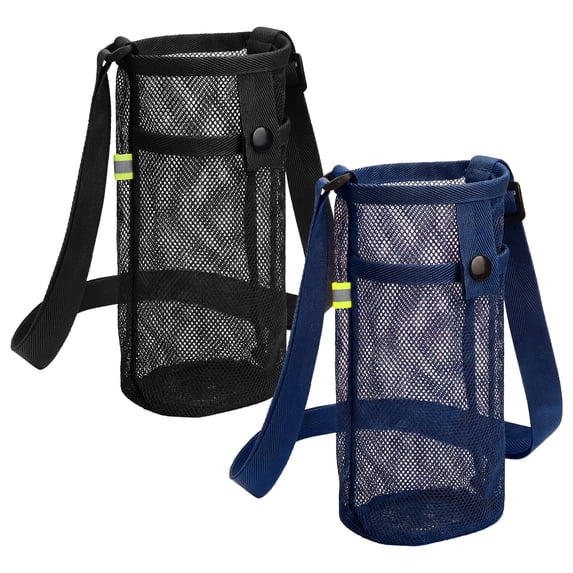 Aspire 2 PCS Water Bottle Holders with Adjustable Shoulder Strap, Water Bottle Carrier Bag with Pouch for Travel, Walking