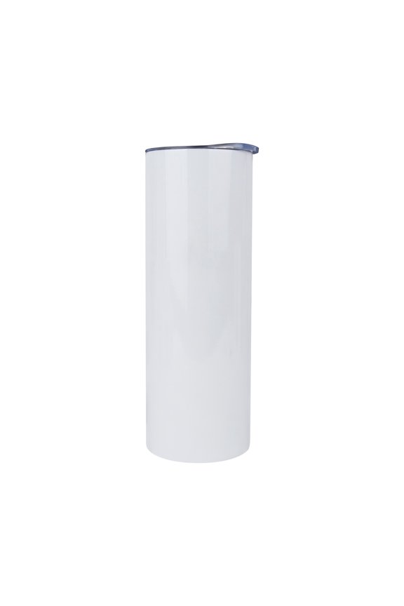20 oz. Sublimation Stainless Steel Skinny Tumbler, White Tumbler