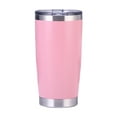 thumbnail image 1 of Aspire 20 Ounce Stainless Steel Tumbler, Double Walled Vacuum Powder Coated Travel Mug-Pink, 1 of 7