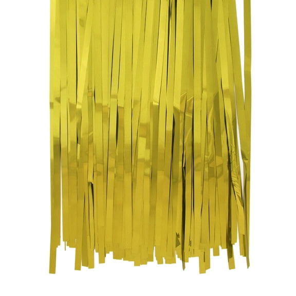 Aspire 2Packs Foil Fringe Curtain Metallic Photo Booth Tinsel Backdrop Door Curtains - Perfect For Party-Golden-3'x8'