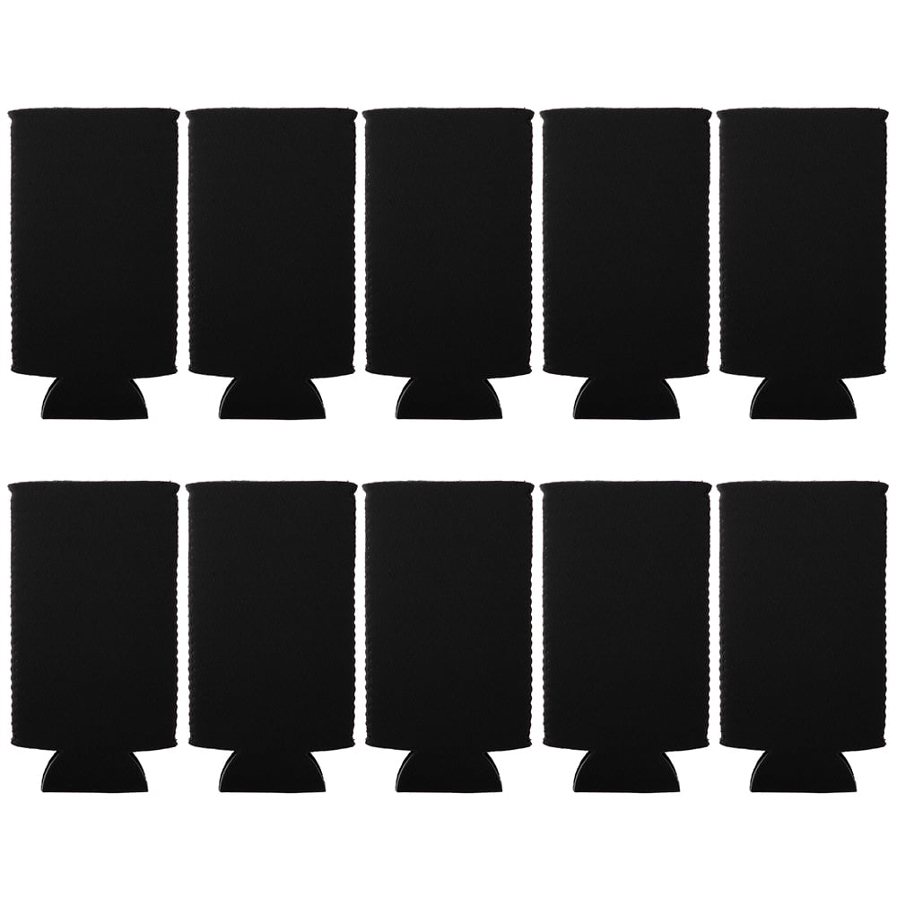 Aspire 30 Pcs Blank Neoprene Collapsible Slim Can Cooler Sleeves Fit 12oz Beer Slim Can Energy Drink