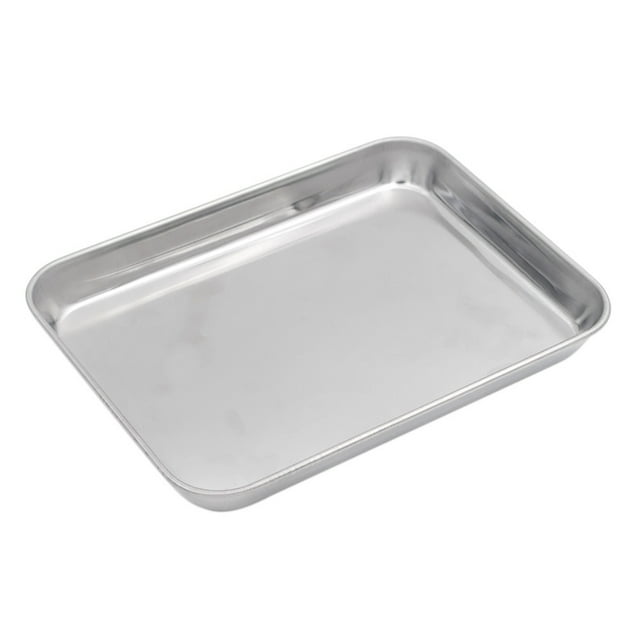 Aspire 304 Stainless Steel Tray Cookie Sheet Baking Pan, 4 Size-10.5"L x 8"W x 1"H