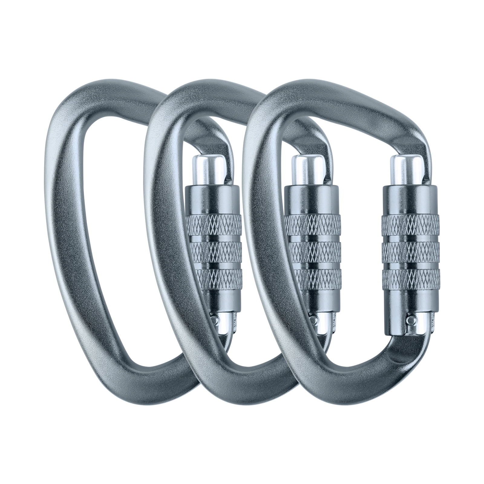 Aspire 3Pcs Auto-Locking Carabiner 12KN (2699 Lbs), 3 Inch Heavy Duty ...