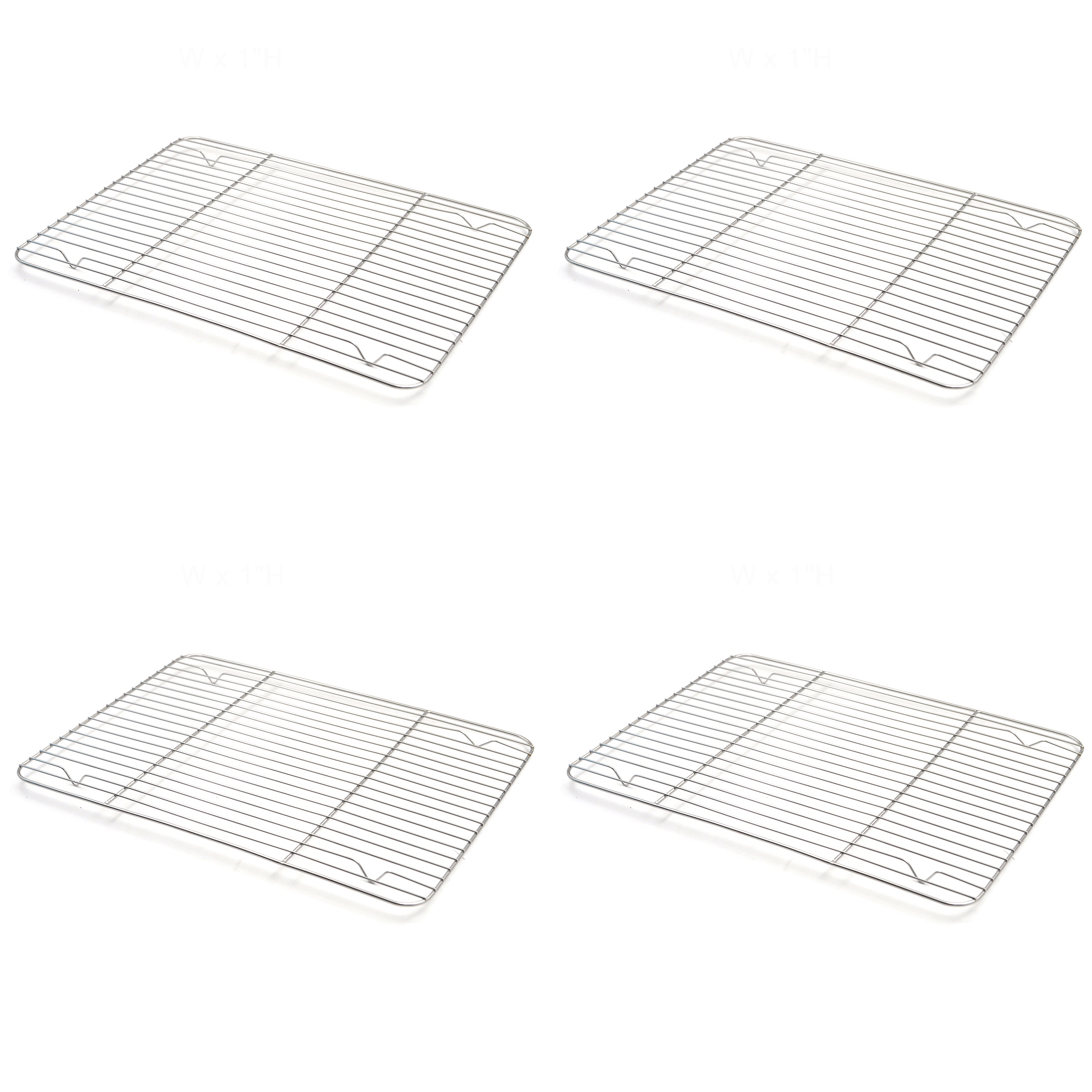 Aspire 4 Pack Cooling Rack, Stainless Steel Wire Baking Rack Set ...