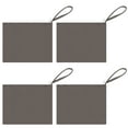thumbnail image 1 of Aspire 4-Pack Wristlet Cotton Canvas Bags 11 x 8 Inches Grey Cosmetic Makeup Bags, 1 of 8