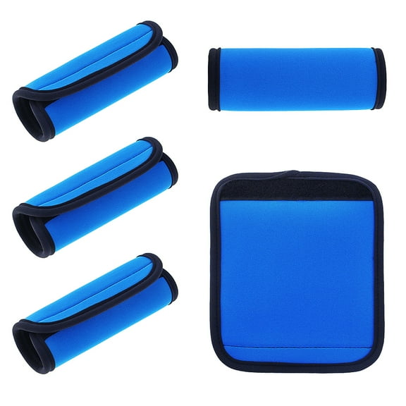 Aspire 5 Pcs Comfort Neoprene Luggage Handle Wrap, Grip for Travel Bag, Luggage Identifier for Carry-on Luggage Suitcase