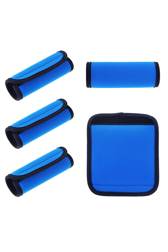 5 Pcs Comfort Neoprene Luggage Handle Wrap, Grip for Travel Bag, Luggage Identifier for Carry-on Luggage Suitcase