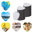 thumbnail image 1 of Aspire 50 Pcs Sublimation Blank Cup Coasters, Neoprene Thick Heart Drink Coasters for Heat Press DIY Crafts 3.54 Inch, 1 of 6