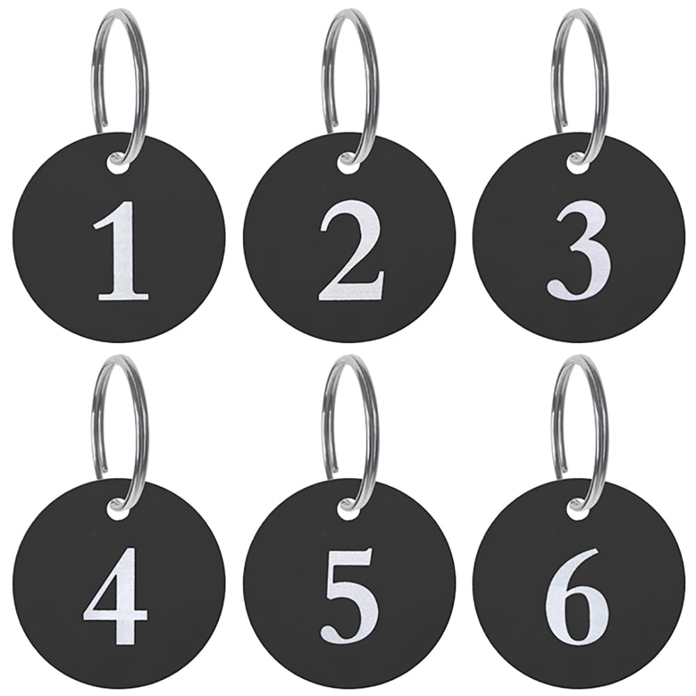 Aspire 50Pcs Aluminum Alloy Numbered Key Chains, Door Locker