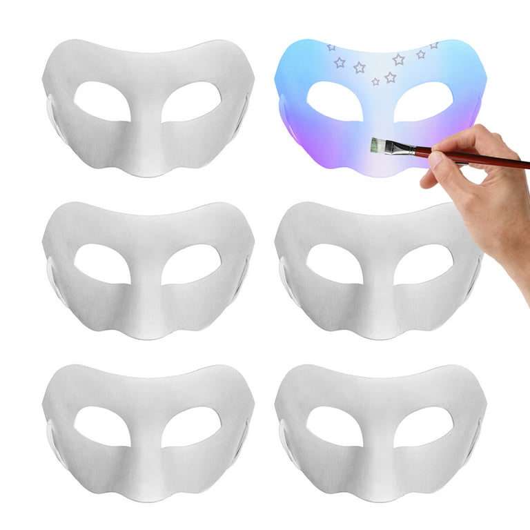 White Face Mask-Female  White halloween mask, White face mask, Theatre  masks