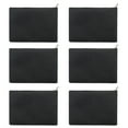 thumbnail image 1 of Aspire 6-Pack Canvas Zipper Bags, 7" x 5" Blank Purse for Craft Project - Black, 1 of 4