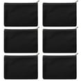 thumbnail image 1 of Aspire 6-Pack Multi-Purpose Cotton Canvas Bags, 7 x 5 Inch DIY Craft Pouches - Black, 1 of 4