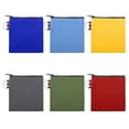 thumbnail image 1 of Aspire 6-Pack Small Zipper Pouches with Metal Ring, Square Pouch 4-1/4 Inches - Mixed, 1 of 6