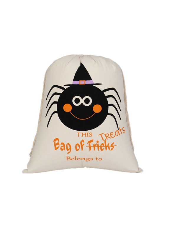 Halloween Large Drawstring Bags, Wholesale Canvas Gift Bag Storage, Halloween Decorations