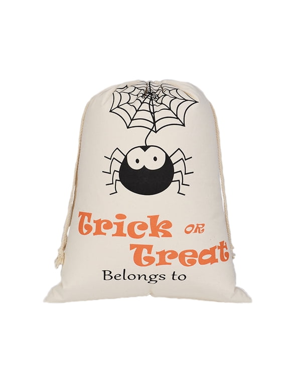 Halloween Large Drawstring Bags, Wholesale Canvas Gift Bag Storage, Halloween Decorations