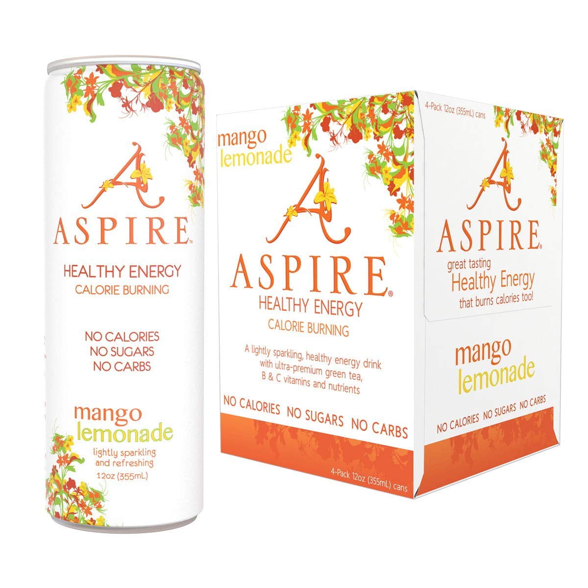 Aspire Healthy Energy, Calorie Burning, Zero Calorie, Zero Sugar Drink