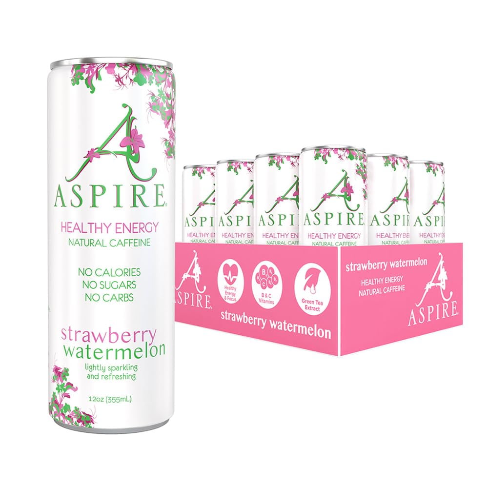 Aspire Healthy Energy Drink With Natural Caffeine No Calories, Sugar