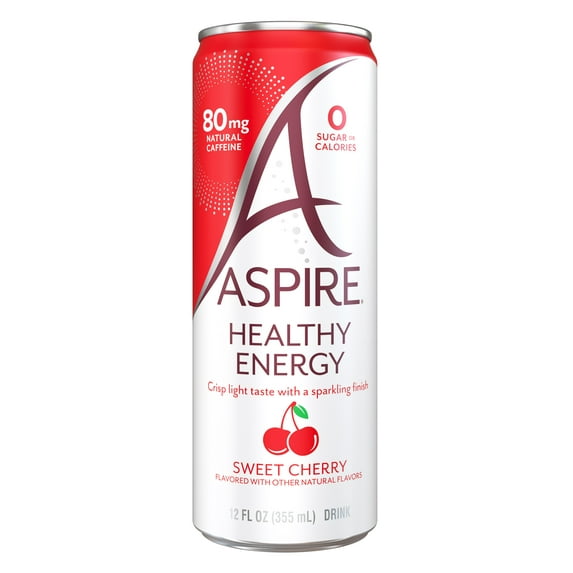 Aspire Healthy Energy Drinks Dark Cherry Lime Drink 12 fl oz