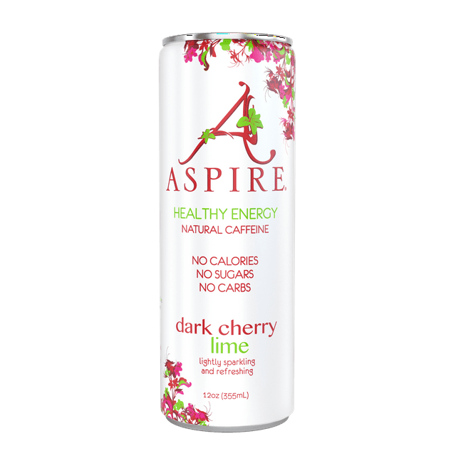 Aspire Healthy Energy Drinks Dark Cherry Lime Drink 12 fl oz