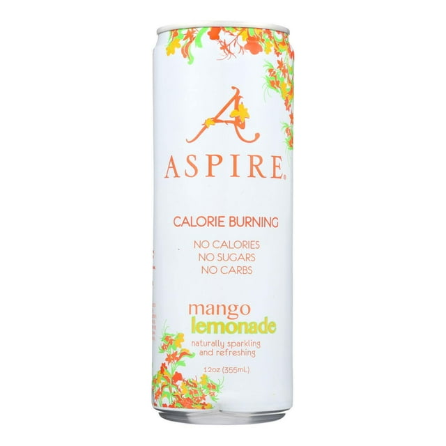 Aspire Healthy Energy Drinks Mango Lemonade Single Can 12 fl oz
