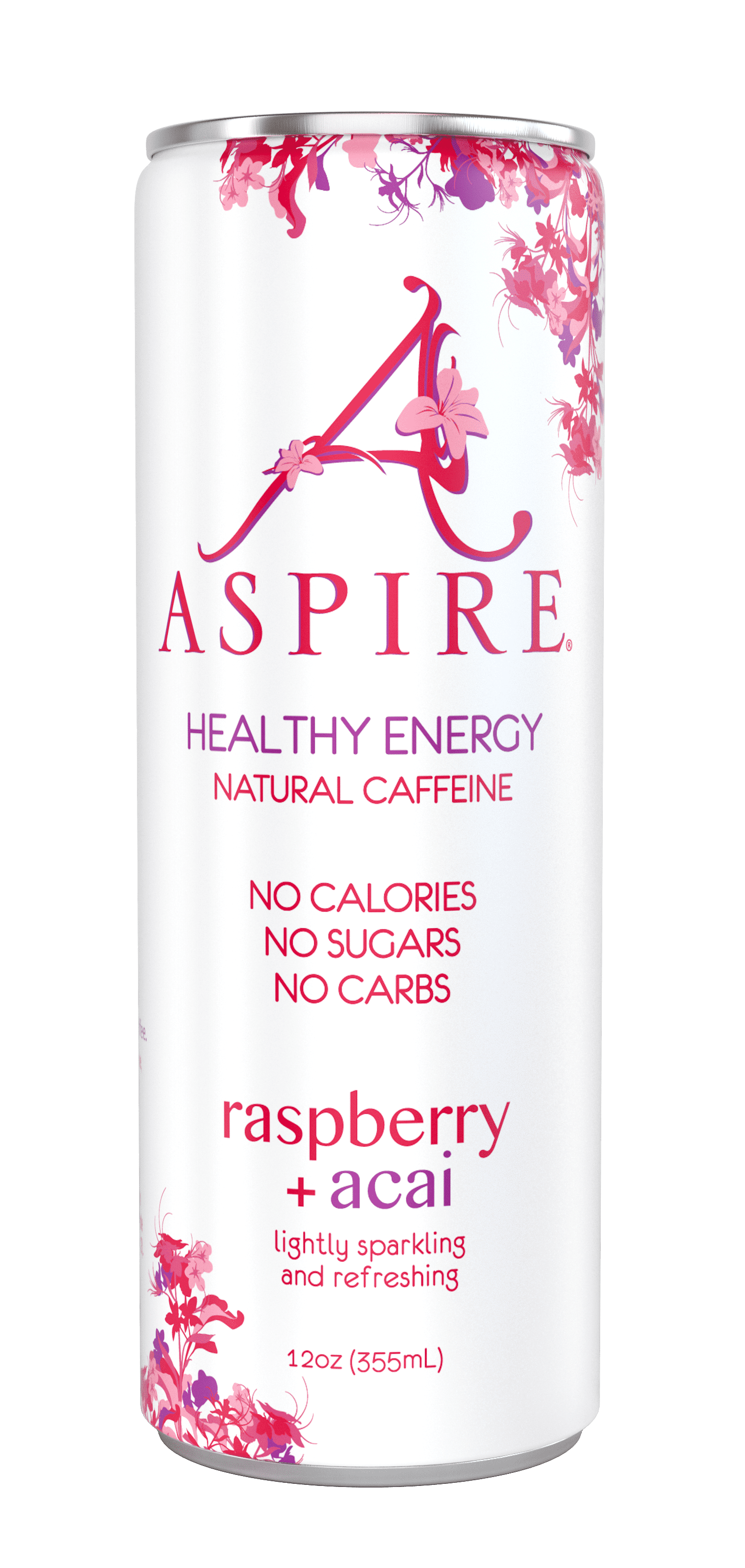 Aspire Healthy Energy Drinks Raspberry Acai Single Can 12 fl oz